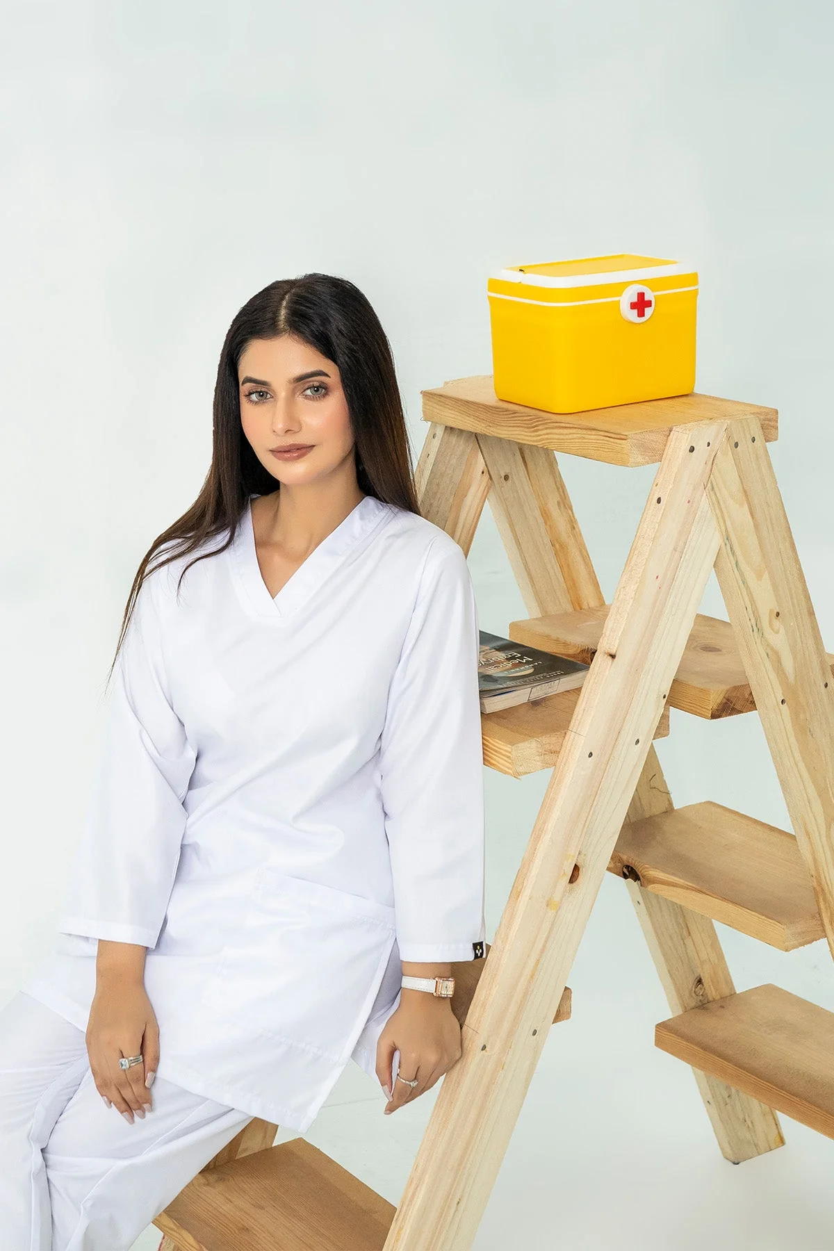 Basic White Poly viscose-Women - Image 5